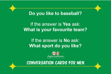 Conversation card front men