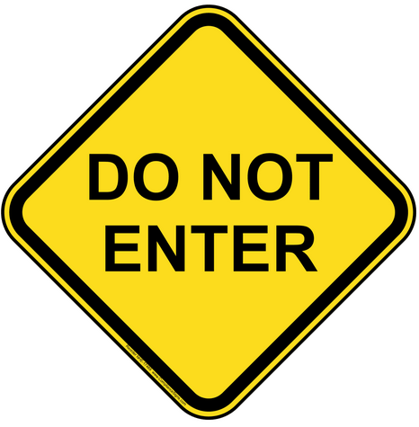 Do Not Enter