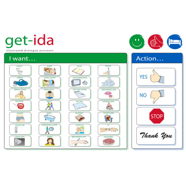 Get-IDA (Illustrated Dialogue Assistant) Multilingual Communication Tool