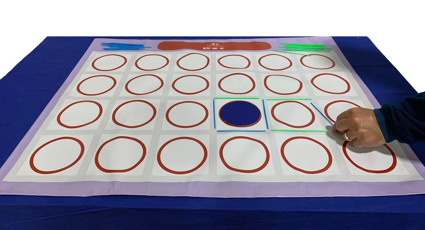 Box me out cognitive activity for dementia patients and group engagement