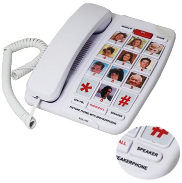 Memory Picture Phone - Amplified with Speaker