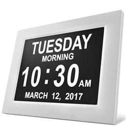 2-in-1 Calendar and Day Clock Plus with Reminder Assistance