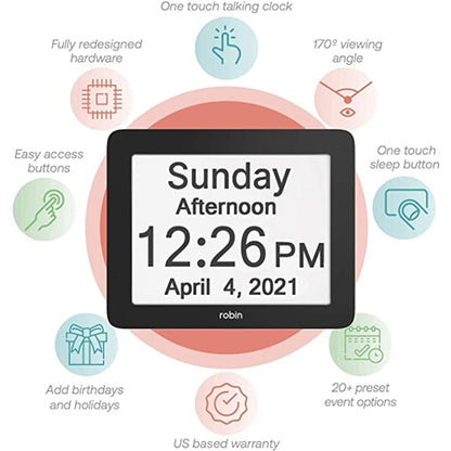 Premium Day Clock w/ Reminders