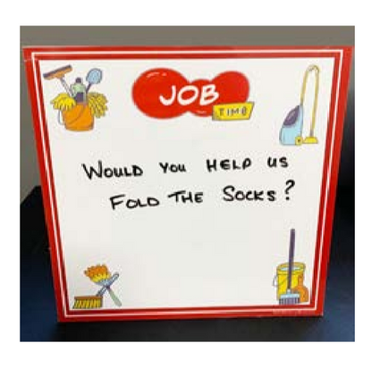 Cueing JOB TIME and ACTIVITY Boards