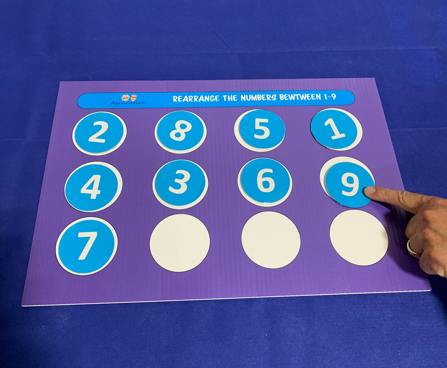 Rearrange The Numbers Slide Puzzle