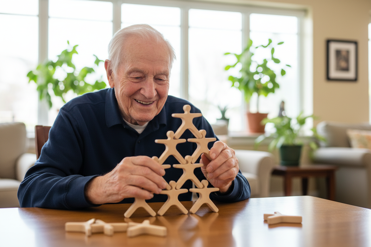 Grip & Stack Therapy Set – Stacking Activity for Dementia Care ...