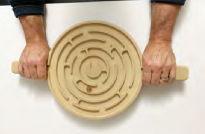 Wooden balance the marble maze activity 