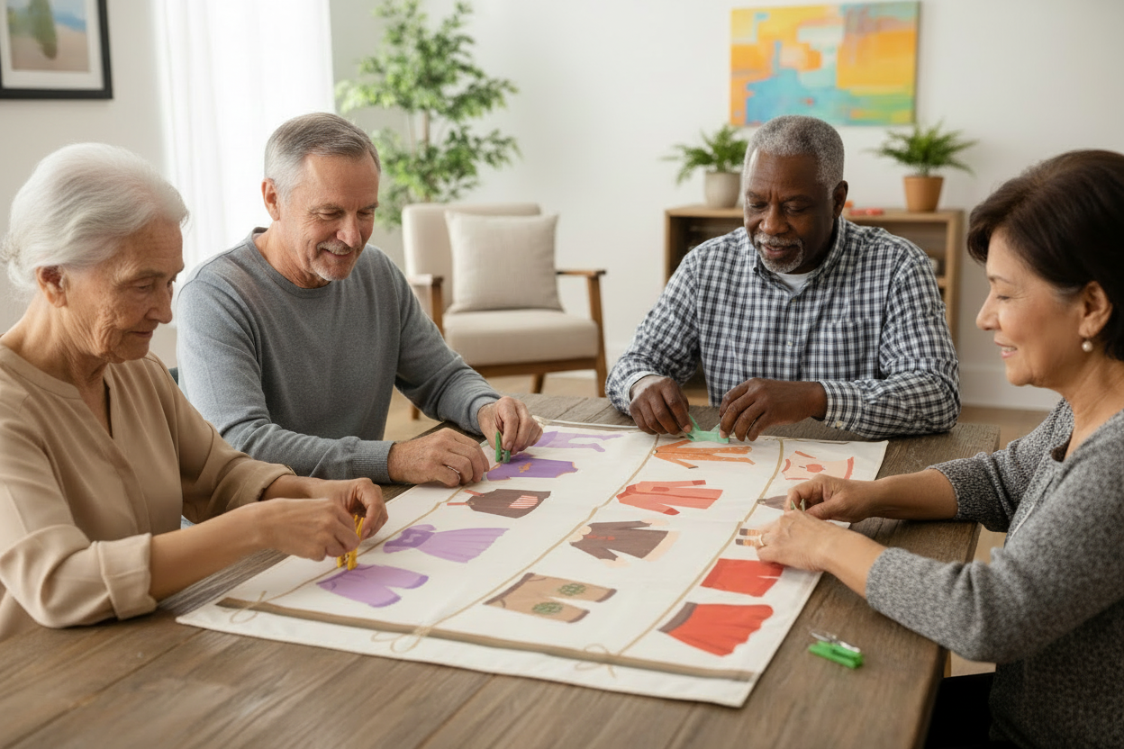 Clothes Line - with seniors 