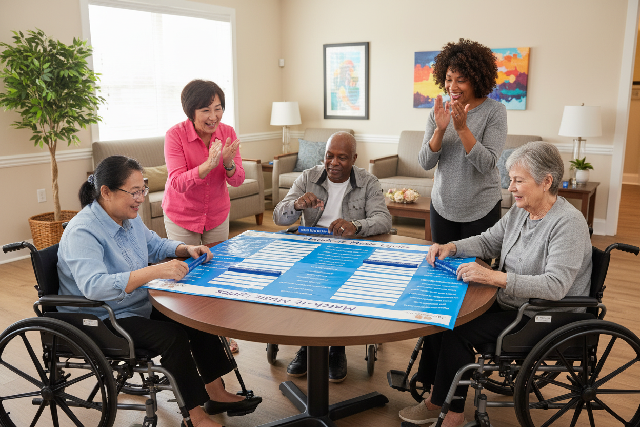Easy-Grip Matching Games - Adaptive Memory Games for Seniors & Dementia