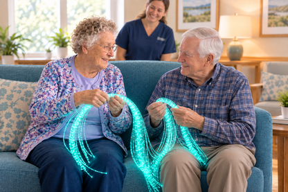 Fiber Optic Strands with Lights
