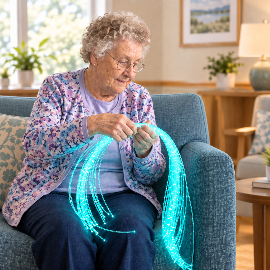 Fiber Optics with Sensory Lighting