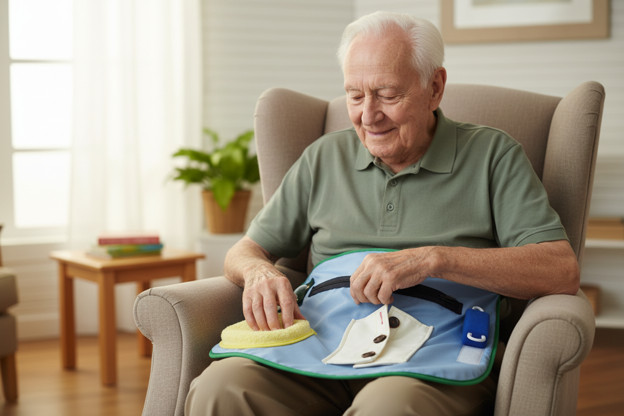 Activity Apron - Sensory Therapy Tool for Dementia & Memory Care ...
