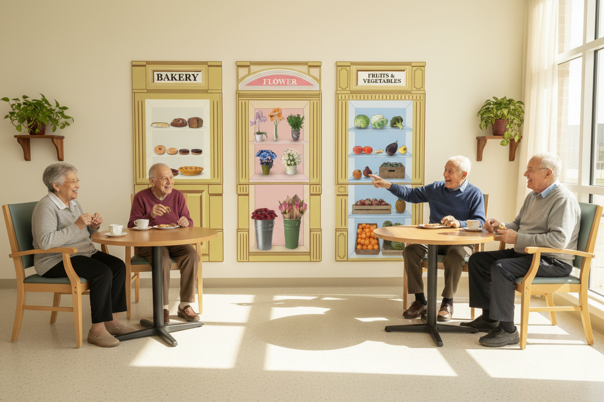 Memory Mural Store Front Murals | Therapeutic Wall Art for Dementia & Memory Care ...