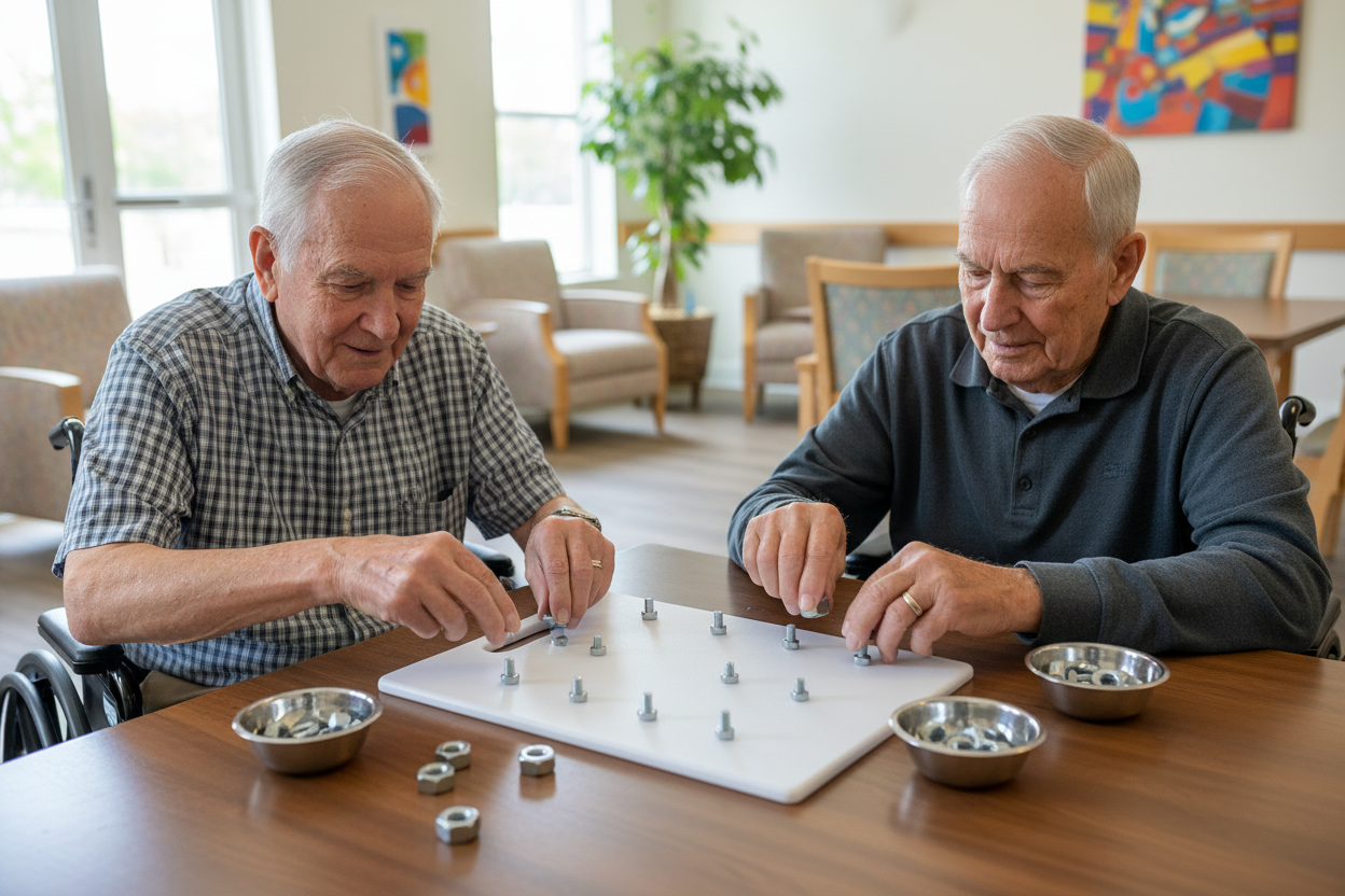 Plastic Activity Nut & Bolt Board | Fine Motor Skills for Seniors ...