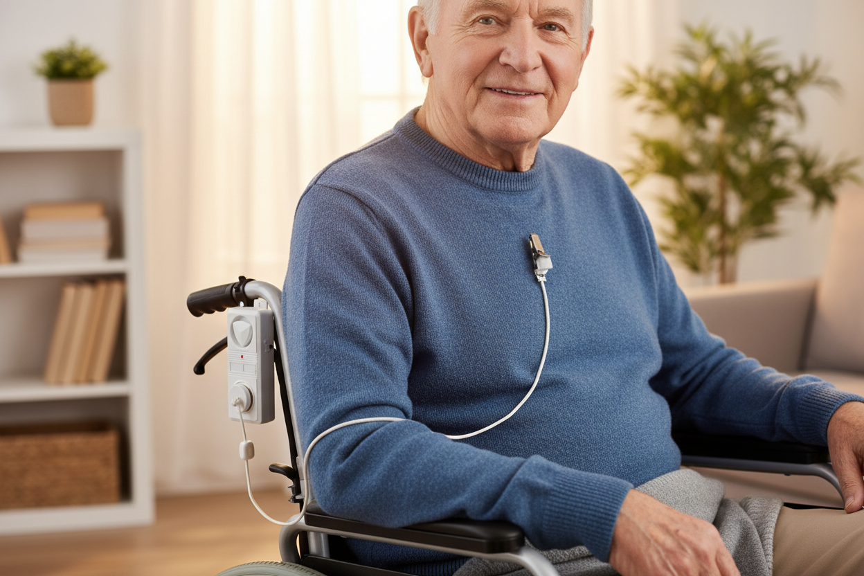 String Alarms Pull String Alarm - Bed & Chair Safety Monitor for Dementia Care ...