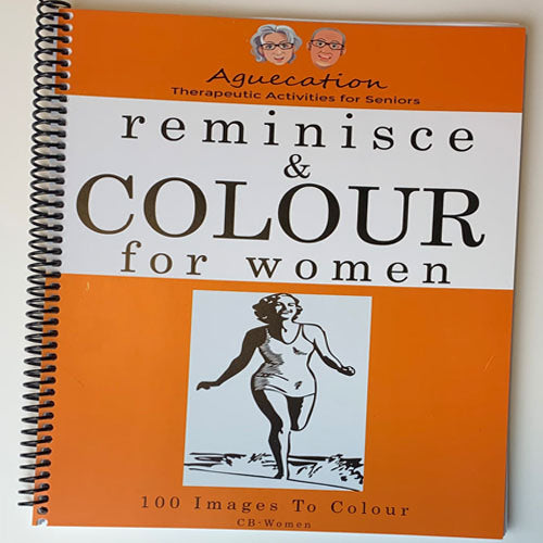 Book titled 'Reminisce & Colour for Women' 