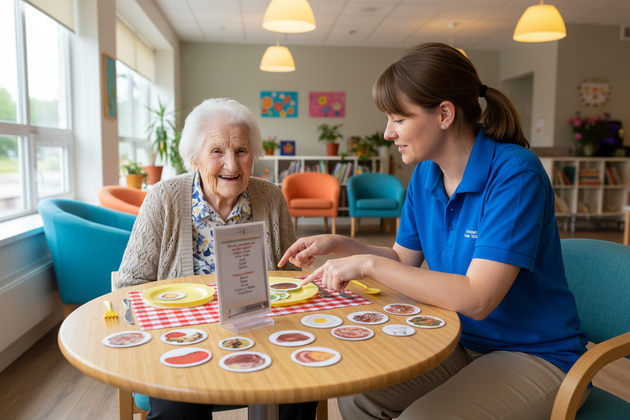 Table Setting Routine For Blind Match The Menu Table Setting Activity - Dementia Activity for Memory ...
