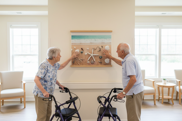 Smaller tactile panel with only top and bottom wooden rails, no frame