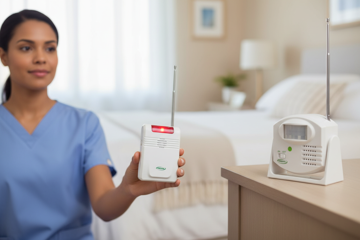 TWO ZONE Wander Alarm Alert System - Dementia Safety Monitor ...