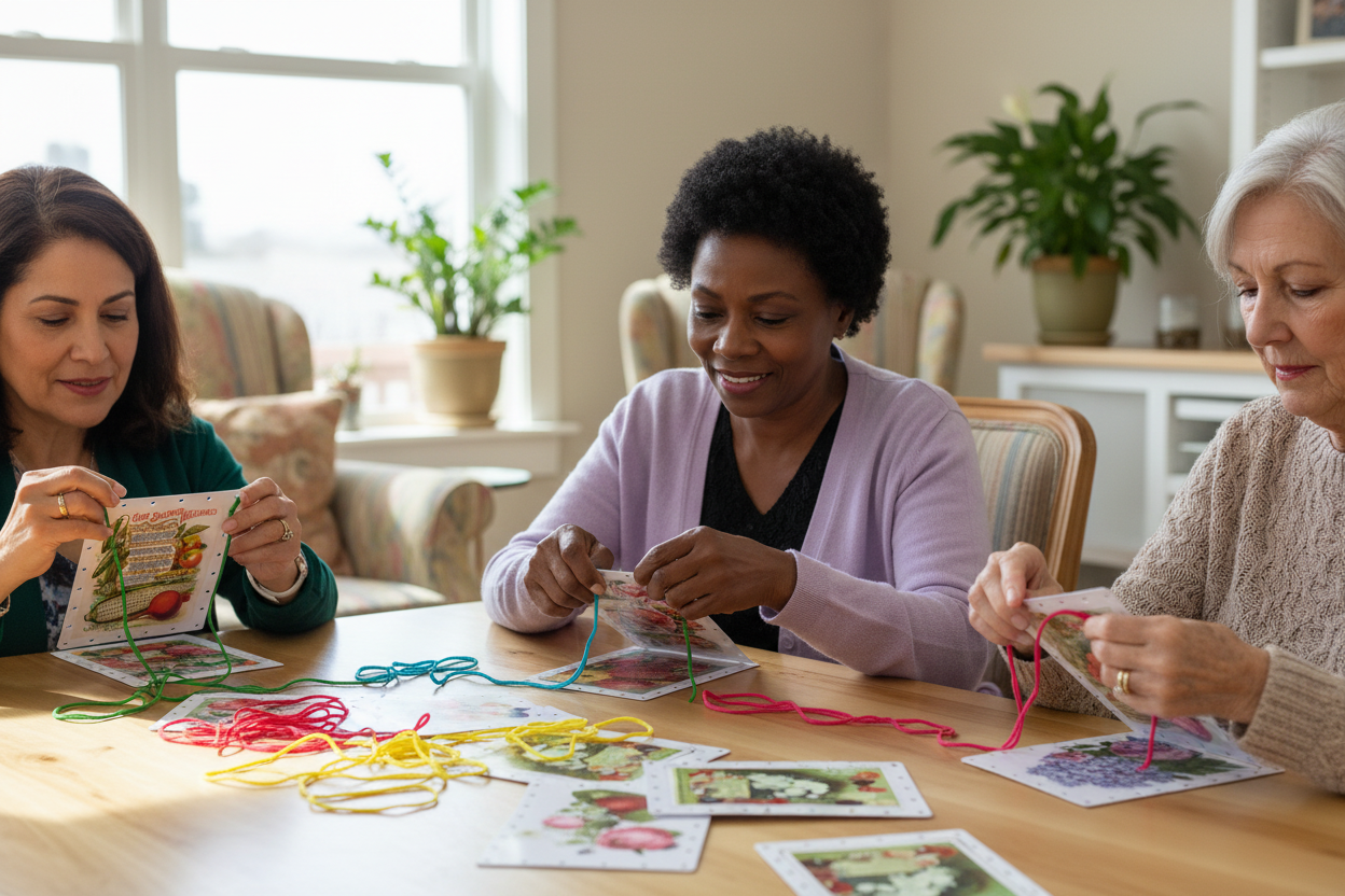 Vintage Image Lacing Cards lifestyle image