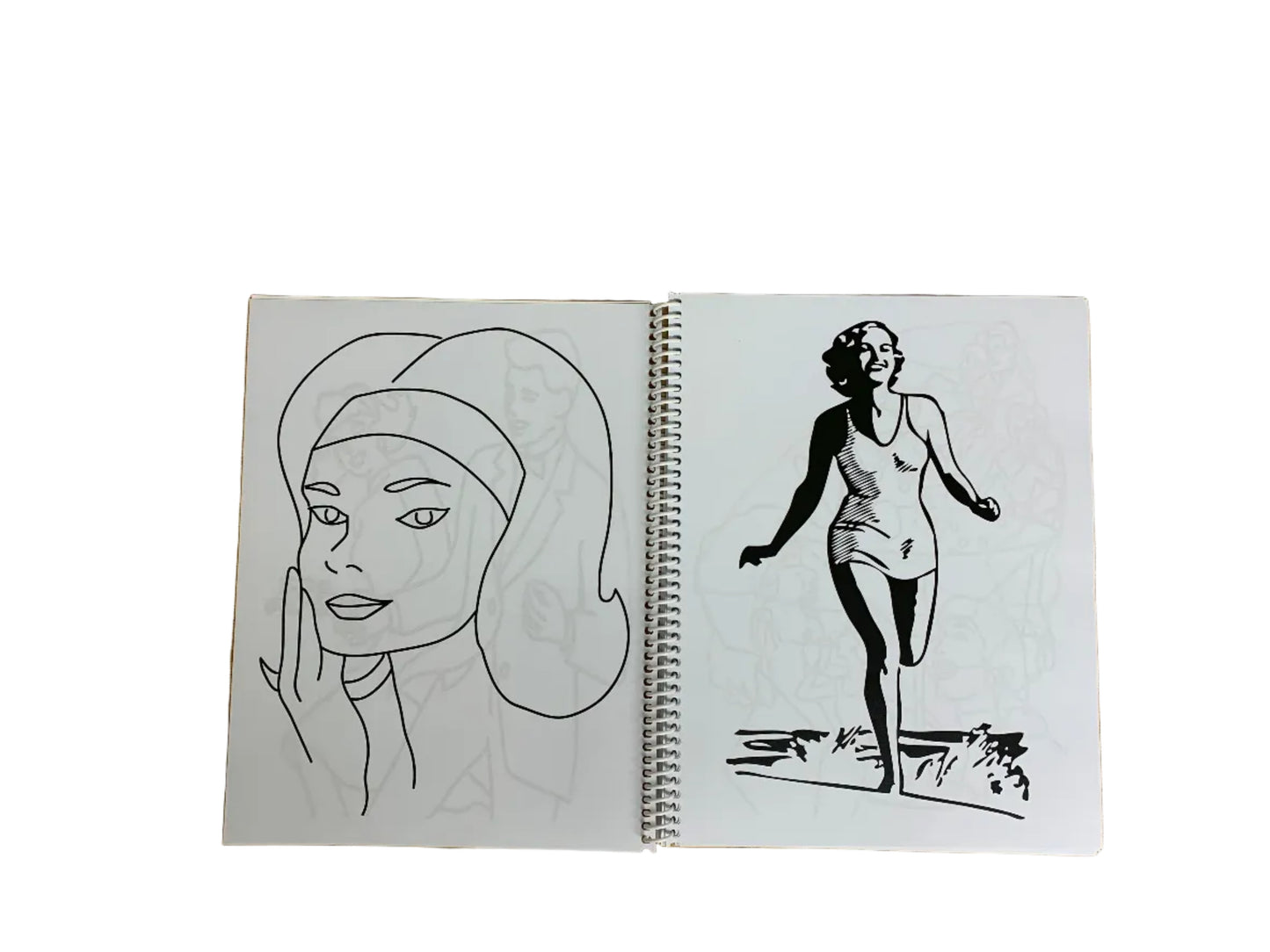 vintage images women's colouring book