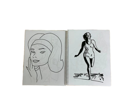 vintage images women's colouring book