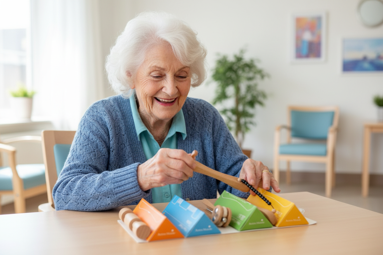 woman-playing-with-fidget-sensory-tactile-kit