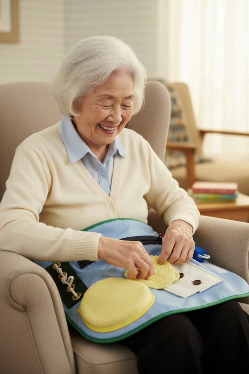Woman with Activity Apron