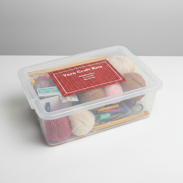 Yarn Craft Kit - Overhead Flat Lay